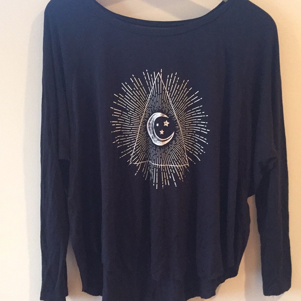 Traded------Grayson/Threads Black Pyramid Moon Top